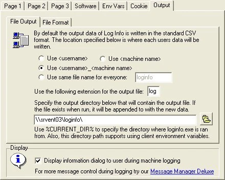 Where to Save Log