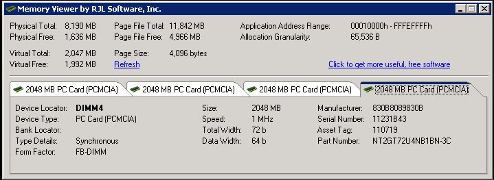 8 GB ram