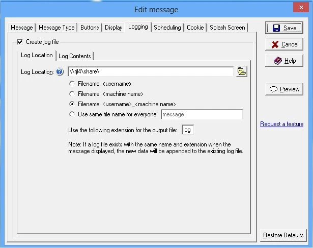 Message Logging